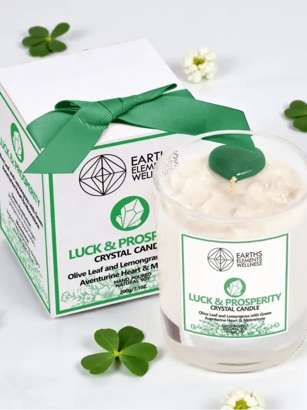Luck & Prosperity Crystal Candle Aventurine - Picture 5 of 5